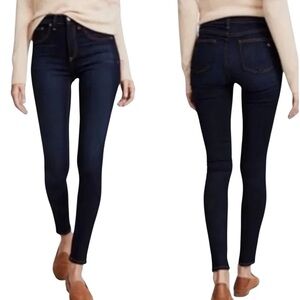 rag & bone Dark Indigo Lynnwood High-Rise 10 inch Skinny Jeans stretch 24